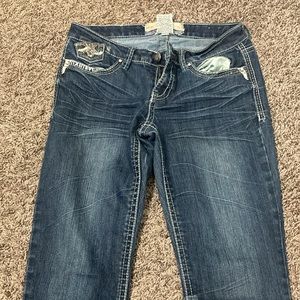Blue Jean, designed pockets, size 6